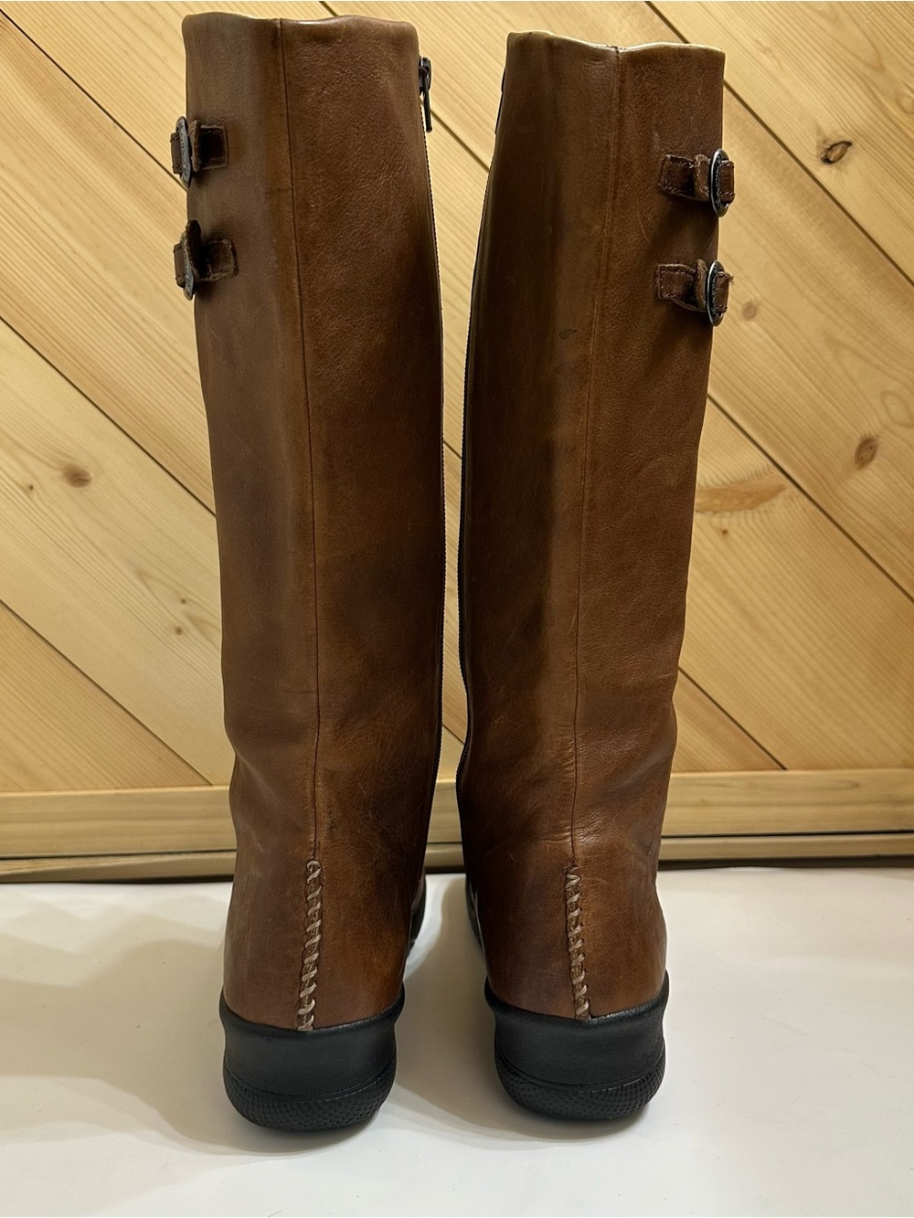 Keen Bern Baby Women’s Sz 9.5 Brown Leather Waterproof Riding Boots 1005482 - Picture 3 of 9